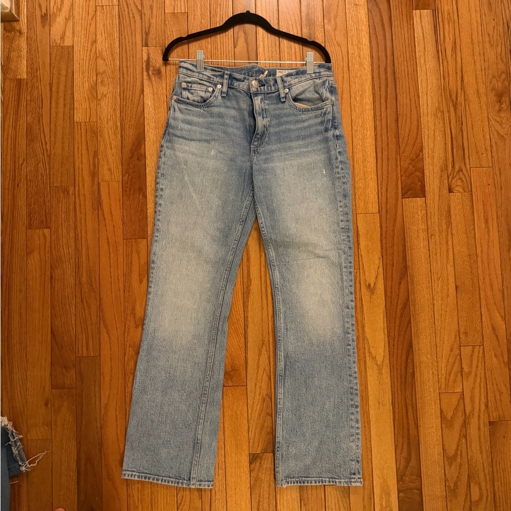 rag & bone Light Blue Women's Peyton Mid-Rise Boot Cut Jeans